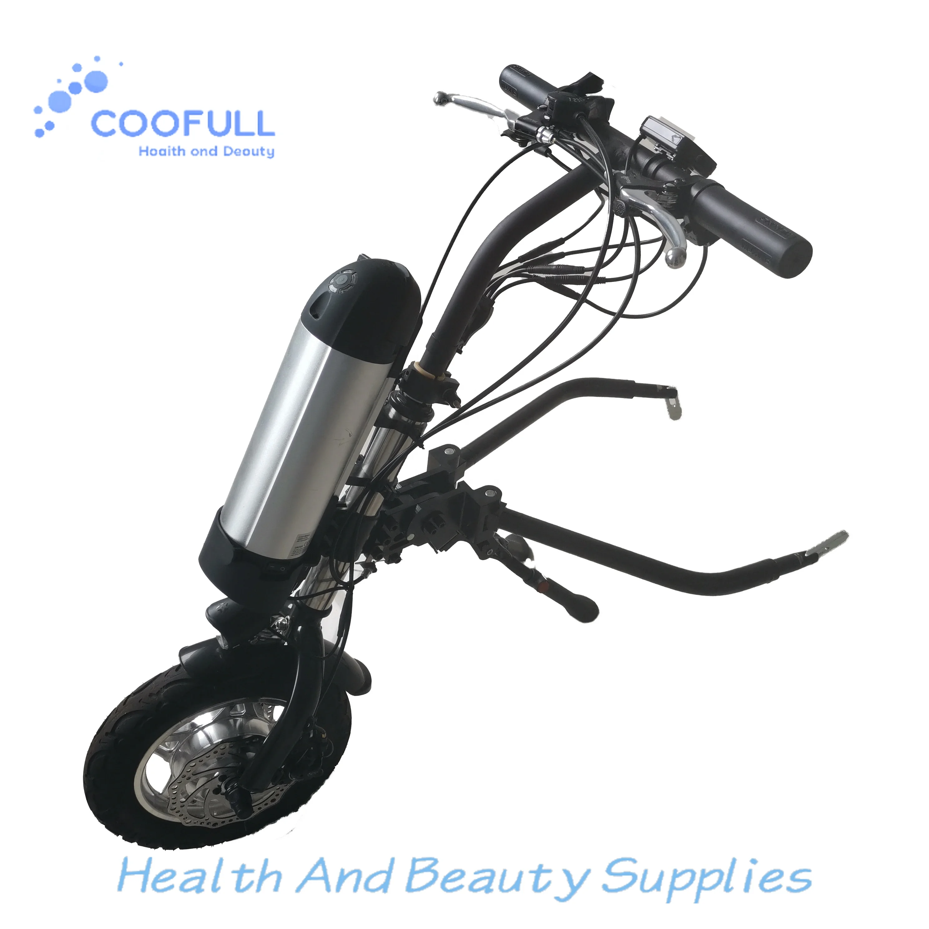 Coofull 12inch Electric Wheelchair Attachment /hand Bike for Handicap