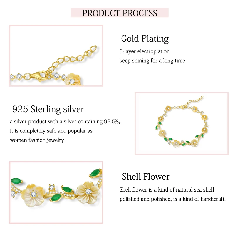 LAYA 18k Gold Shining Colorful Zircon Yellow Flower 100% 925 Sterling Silver Designer Bracelet For Women Wedding Fine Jewelry