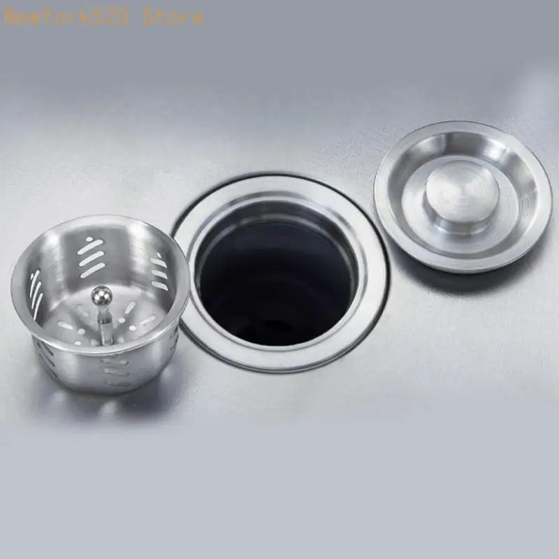  Practical Sink Drain Set Removable Basket Stoppers for Kitchen Sinks N84C
