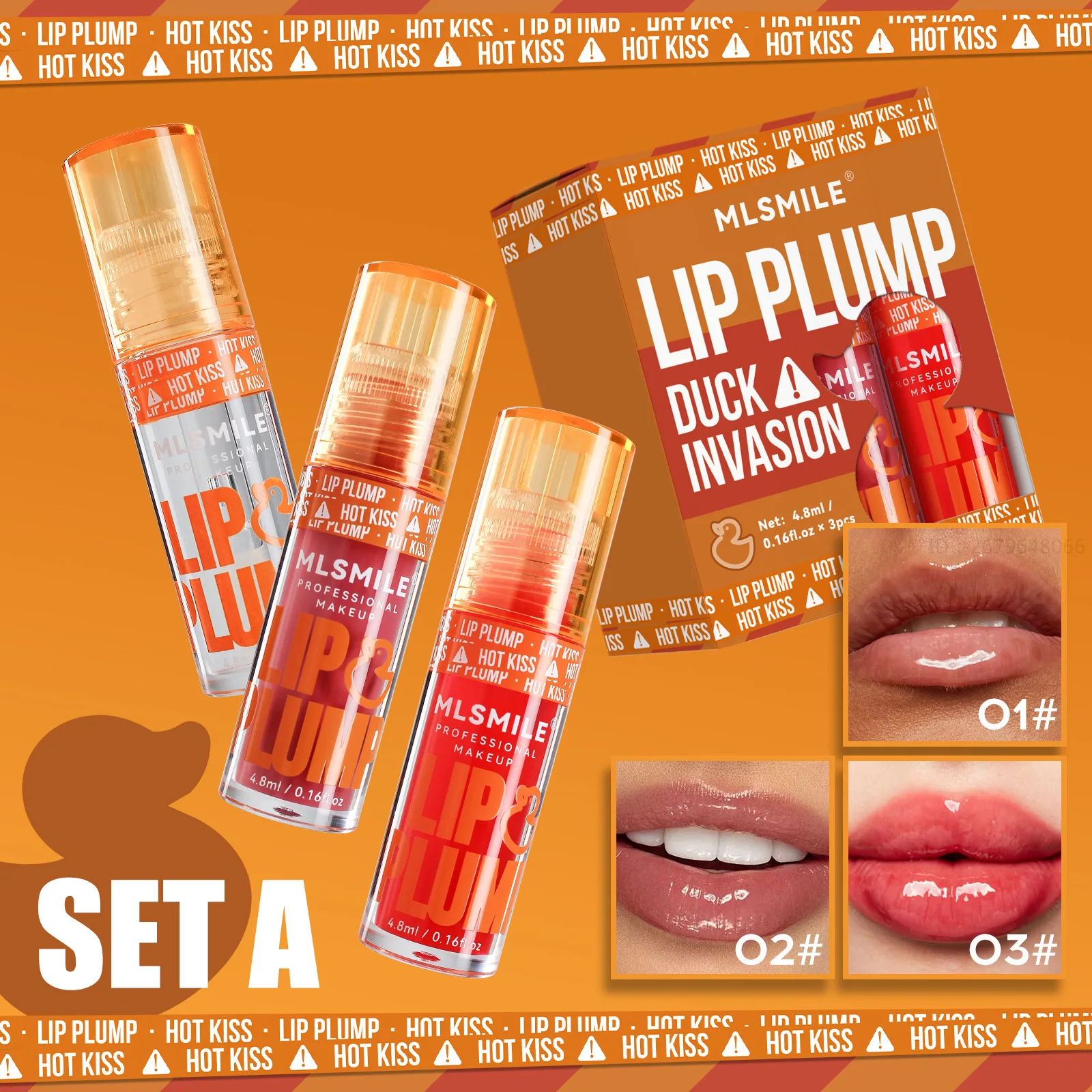 3 Stück Ente Lip gloss Kristall Gelee Lippen öl Spiegel Perl glanz feuchtigkeit spendende Lippen balsam nicht klebrig sexy plump ing transparenten Lippenstift