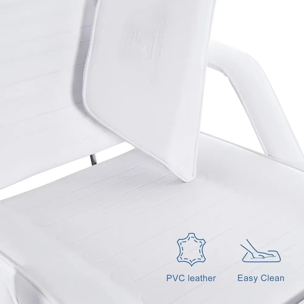 Sillón de pedicura. Sillón para tatuajes, 360 °   Cama de tatuaje ajustable giratoria, silla facial multiusos con bomba hidráulica, facial