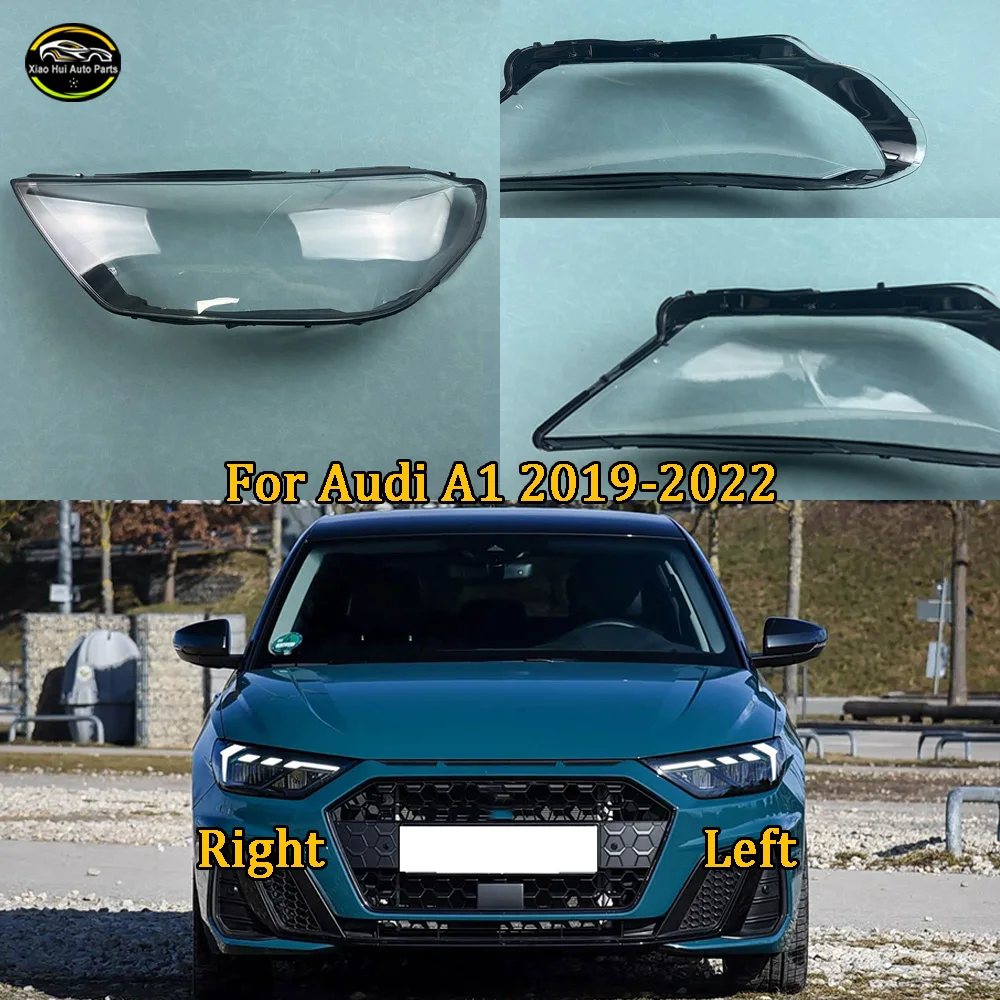 

For Audi 2019 2020--2022 A1 Headlight Cover Transparent Mask Headlamp Lamp Shell Lens Replace Original Lampshade Plexiglass