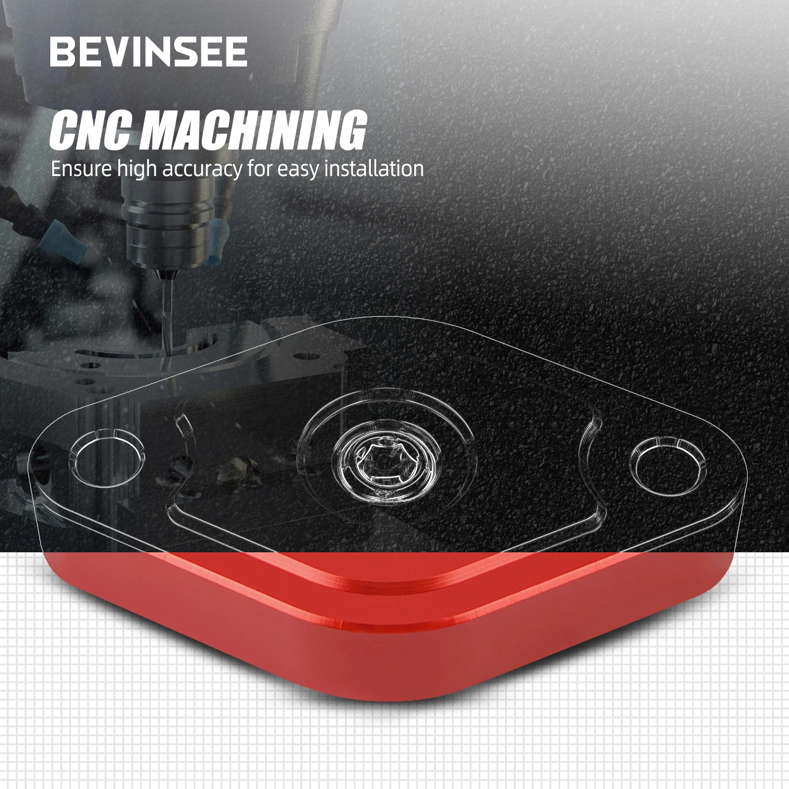 6061-T6 Aluminum Alloy Sound Symposer w/ Pressure Port for Ford Focus Mk3 2.0 ST Turbo Ecoboost 2013-2018