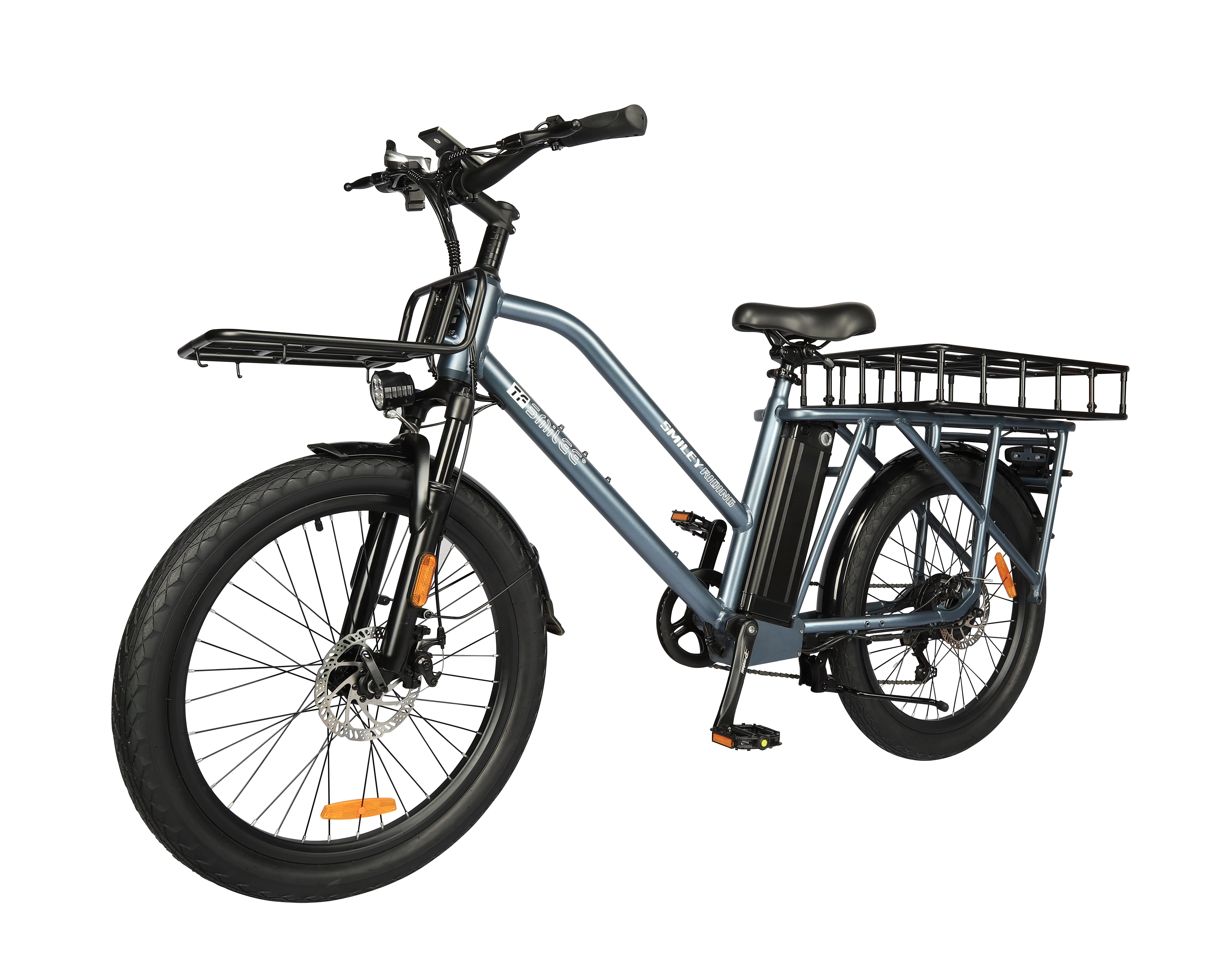 Multi purpose electric bicycle disc brake 48v lithium battery, electric cargo bicycle for daily use in adult cities