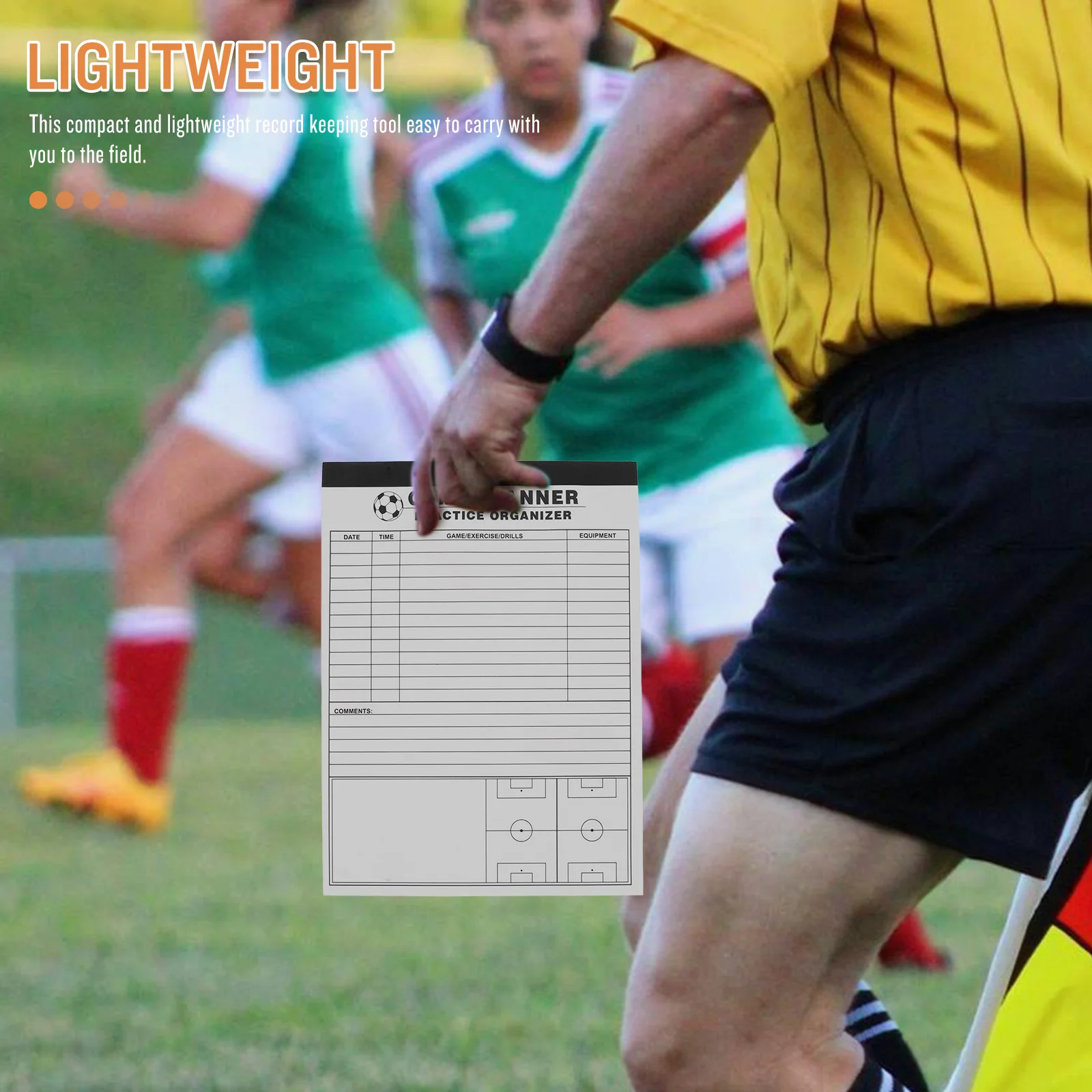 Football Record Book Score Tool Basketball Scorebook Sports Sheet Supplies Warning Cards Paper