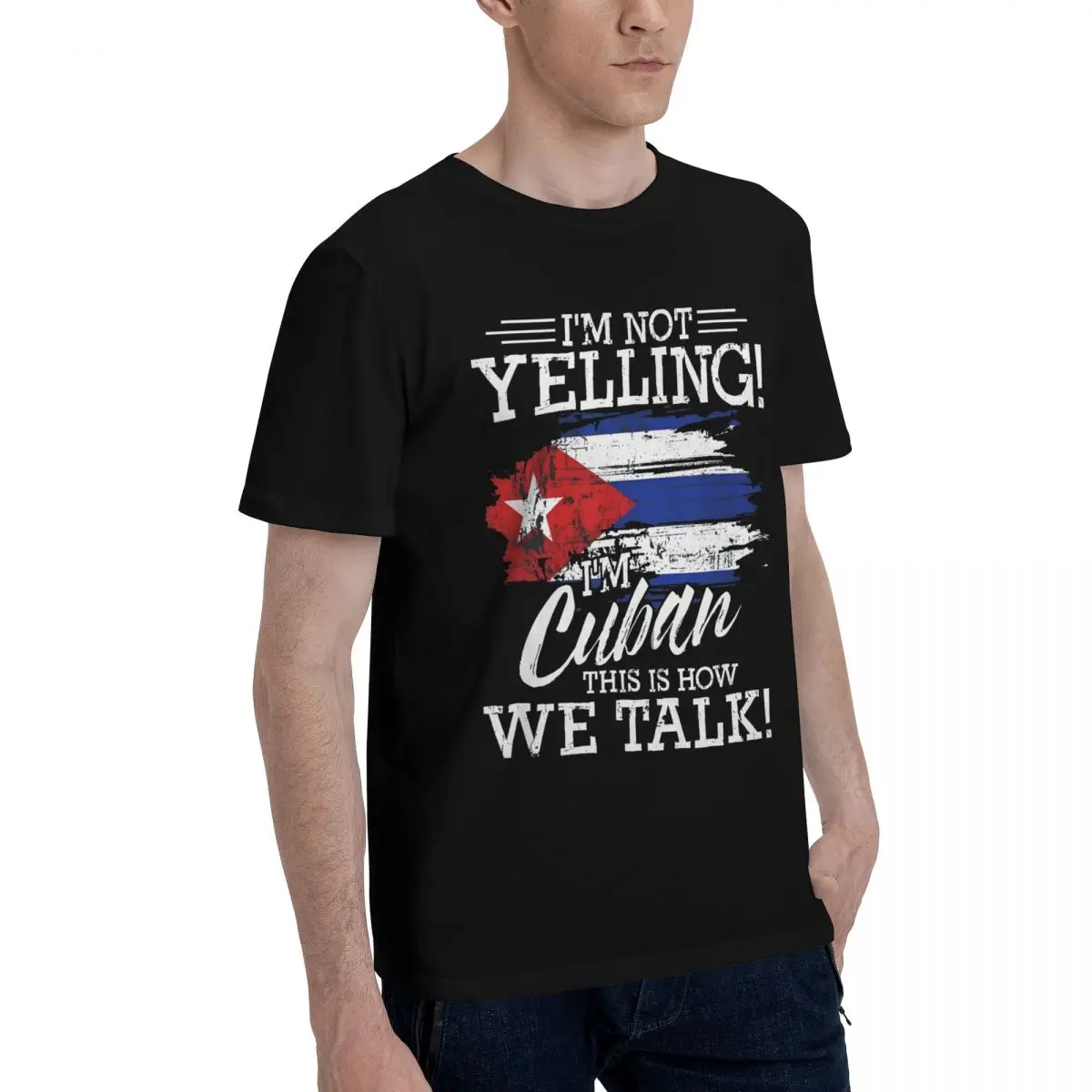 Movement Cuban Pride Flag Slogan Top tee Title Casual Graphic Top quality Activity competition Eur Size