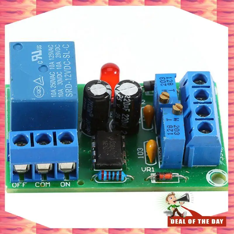 24-Hour Delivery 12V Battery Automatic Charging Controller Module Protection Board Relay Board Module Anti-Transposition Smart C