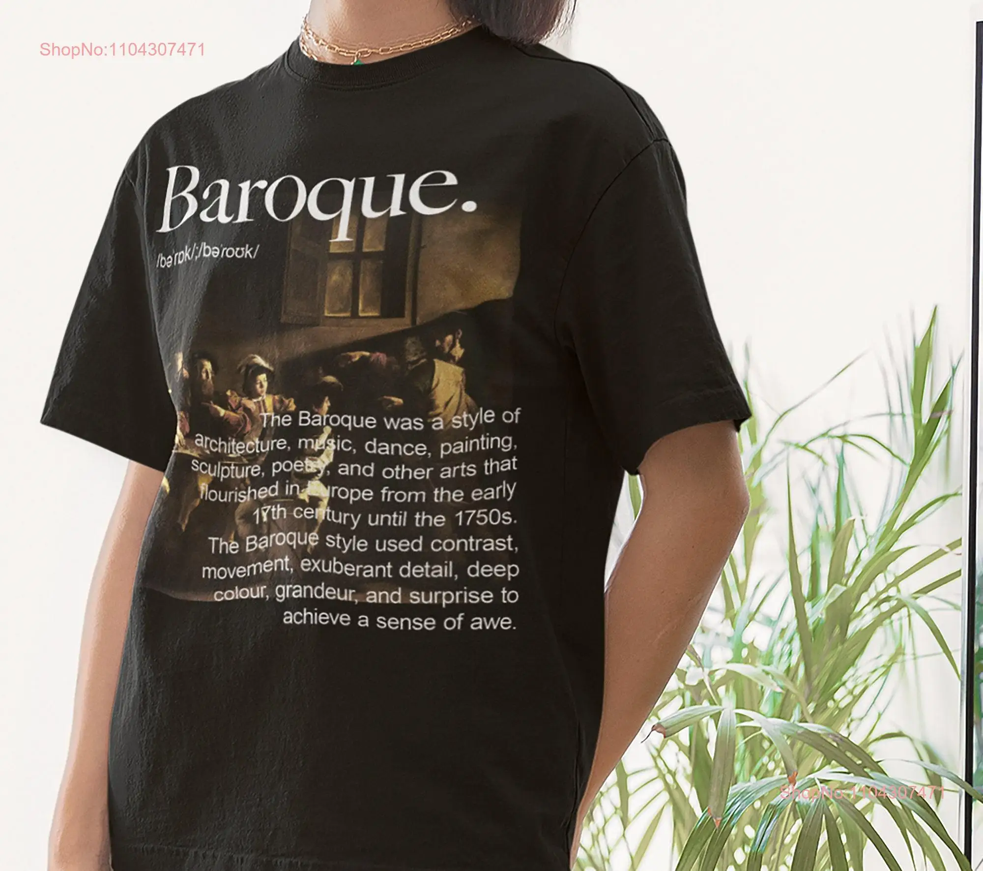 Caravaggio T Shirt Calling of st matthew Baroque Art movemenT 100 High Quality Cotton long or short sleeves