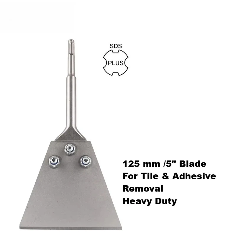 

5 "X 11" Wide Blade Floor Scraper Chisel, Rotary Hammer Thin Tile and Concrete Removal Adhesive Tool
