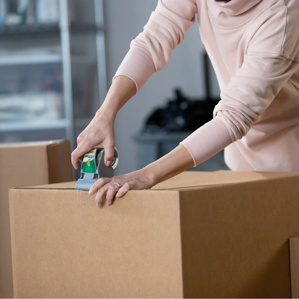 Clear Acrylic Packing Tape 1.88in x 30yd 2 Rolls Frustration Free Smooth Unrolls Long Lasting Adhesive Quiet Release Shipping