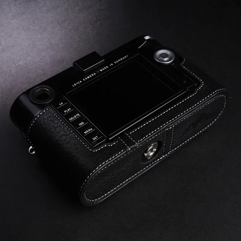 Custodia mezza custodia in vera pelle fatta a mano di alta qualità per Leica M, M240, M240-P, M-E(TYP240) M262,M-M Typ246