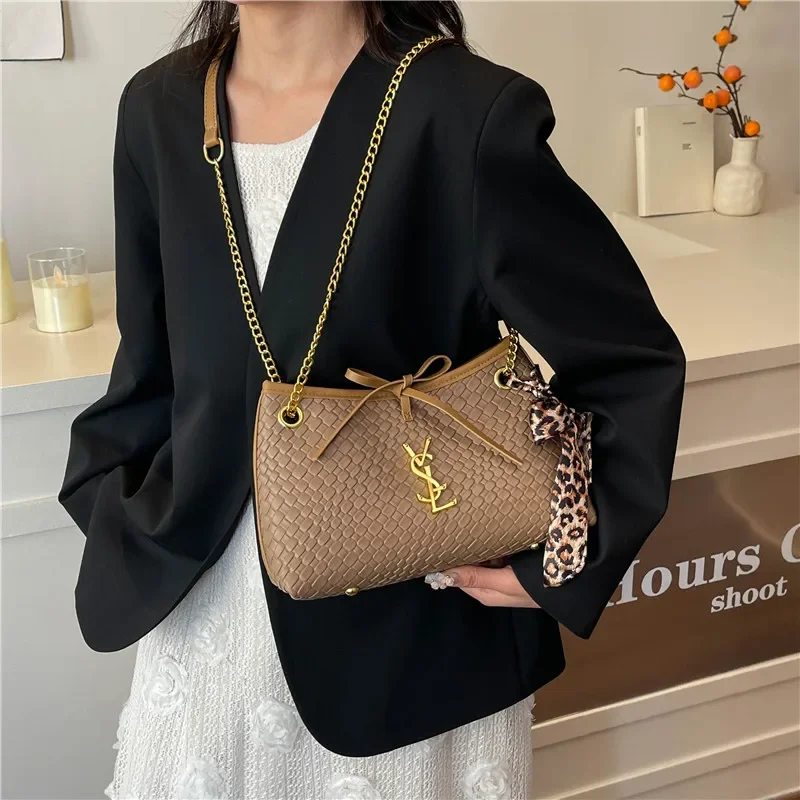 

Women's Luxury Leather Stylish Classic Crossbody Shoulder Bag Elegant Designer Fashion Tote Handbag For Trendy Daily Look
