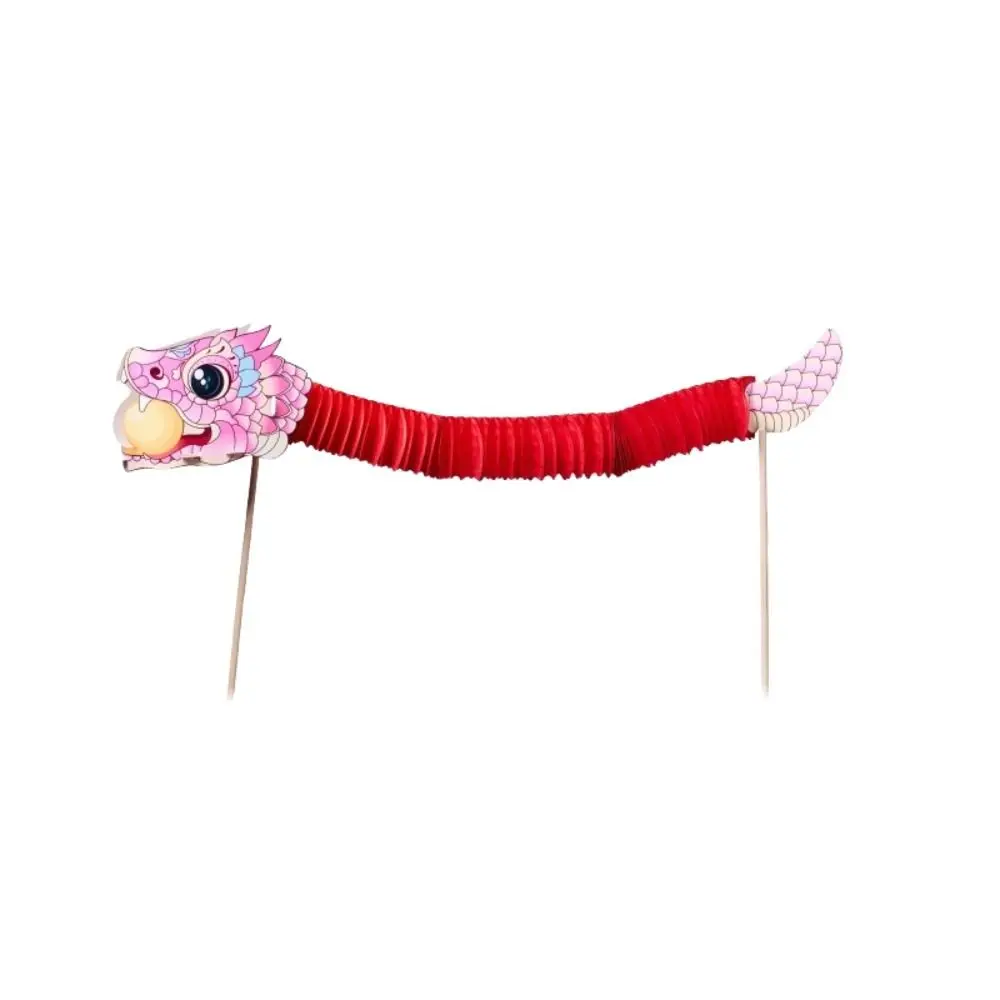 Tradition chinoise drôle danse du Lion 2025 jubilant serpent stérique jouet bricolage papier serpent Mini doigt danse du Lion Festival de printemps