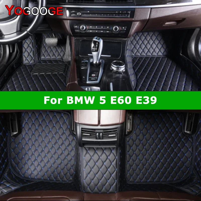 

YOGOOGE Custom Car Floor Mats For BMW 5er E39 E60 520-550 1994-2010 Auto Carpets Foot Coche Accessorie