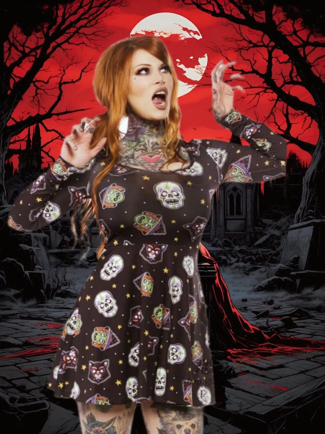 Gothic Punk Skeleto… - image