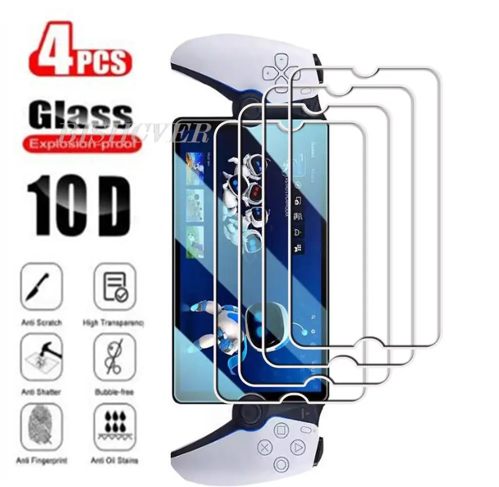 4Pcs Tempered Glass FOR Sony PlayStation Portal PS5 8