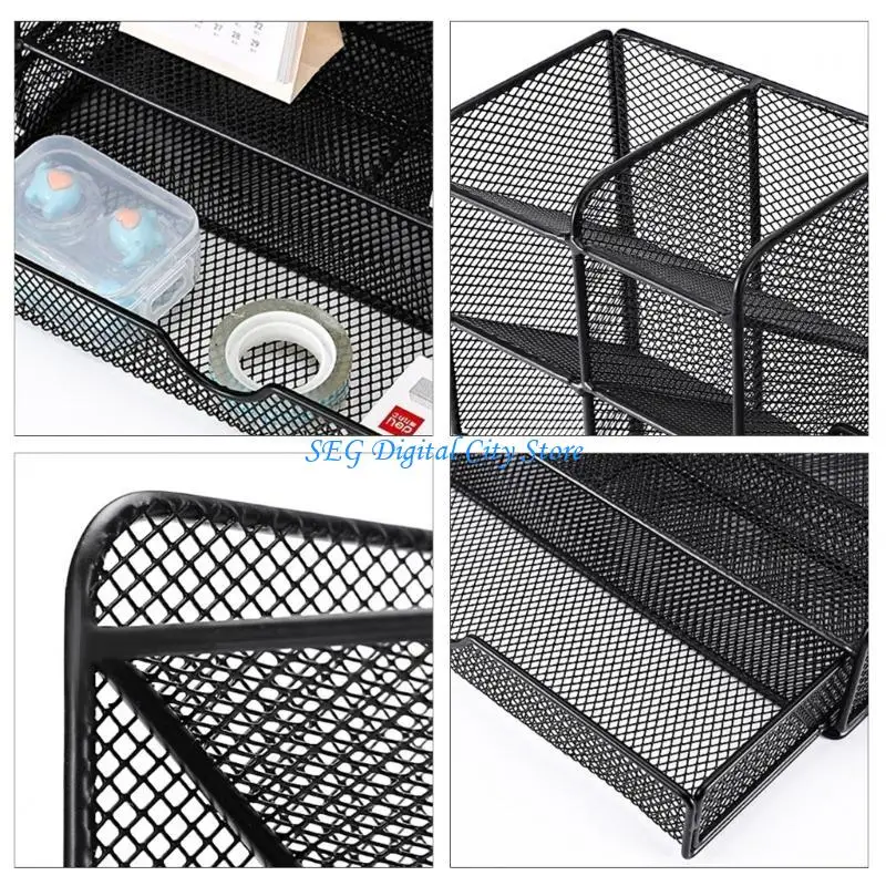 

U75B Multifunctional Metal Desk Organisers with 11 Compartment and Sliding Drawer