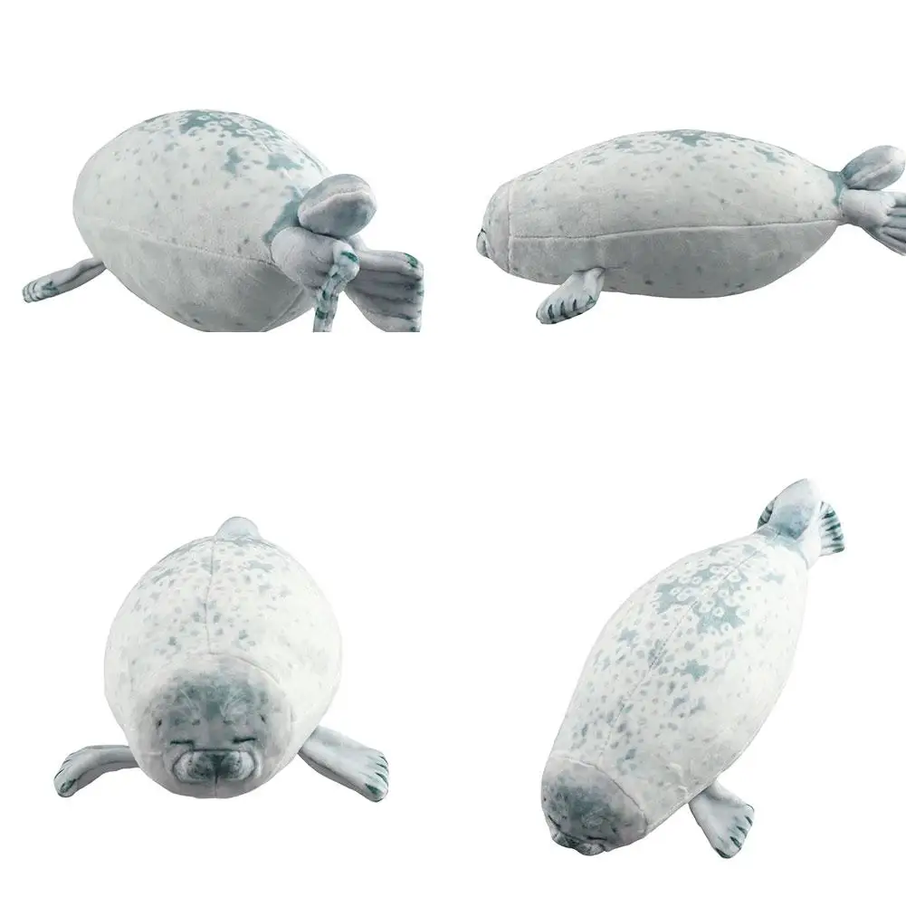 Simulation Seal Sea Lion Plush Toys Hot Sale Mom-Children Seal Doll Cozy Cotton Stuffed Throw Pillow Back Cushion Cute Gift