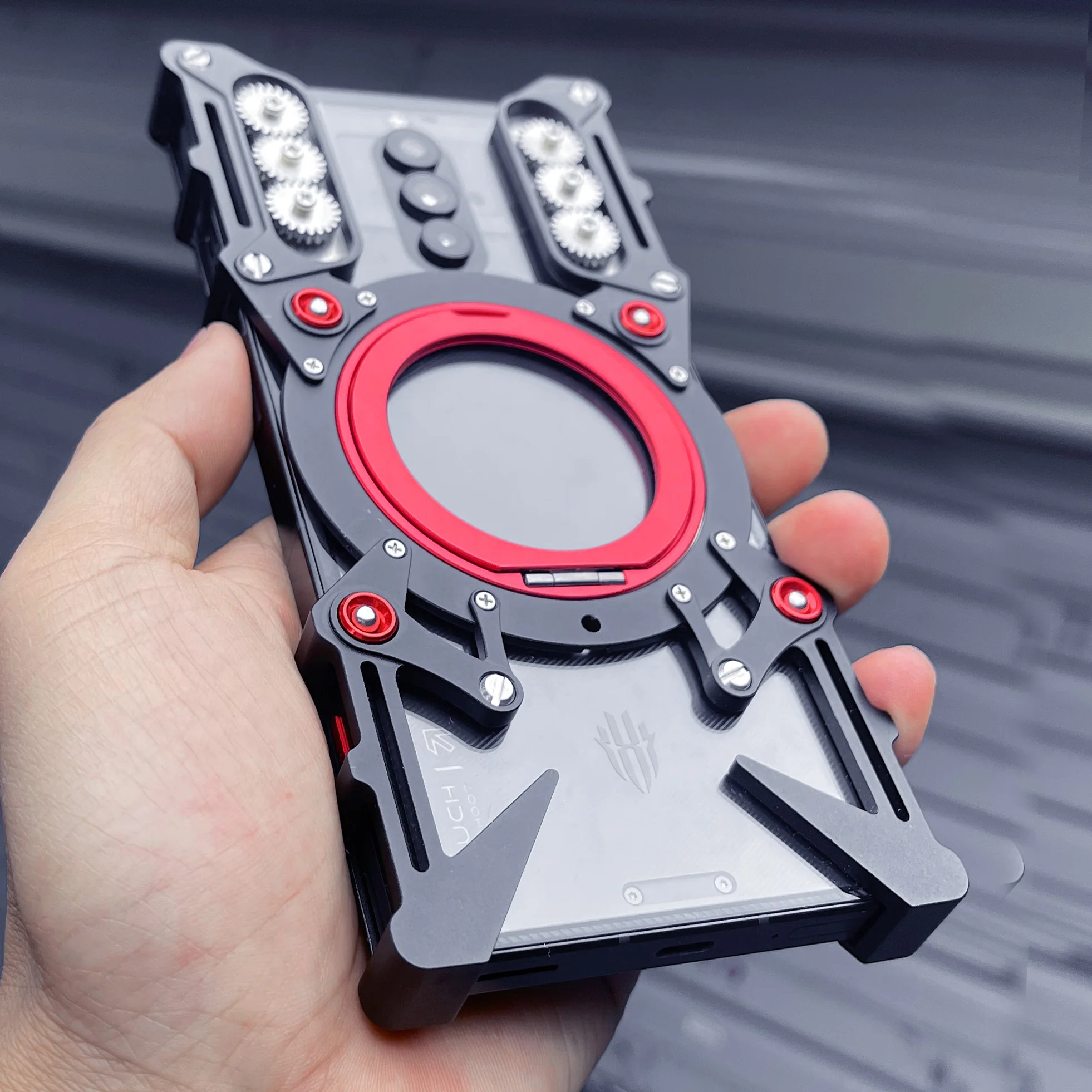 

Luxury Zimon Metal New Thor Heavy Duty Armor Metal Aluminum Phone Case For ZTE Red Magic 10 9 8 Pro Back Fundas Coques Bumper