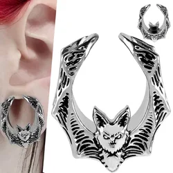 1PC Copper Hollow Bat C-Shaped Ear Tunnels Plugs Earring Gauges Plugs Expanders Gauges Earring Stretchers Body Piercing Jewelry
