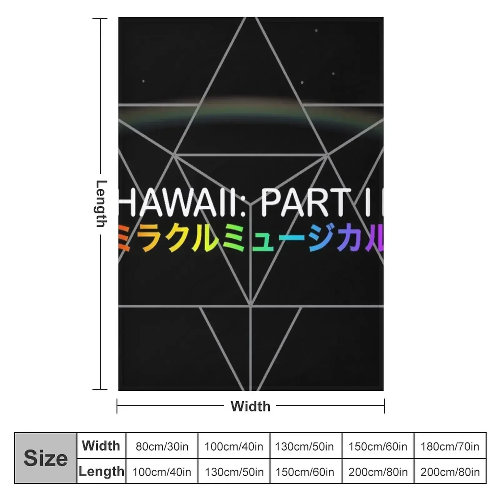 Hawaii: Part ii Throw Blanket couch cozy soft plush fuzzy picnic outdoor blanket