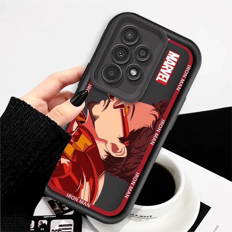 Avengers Iron Man Luxury For Samsung A73 A71 A54 A53 A52 A51 A33 A32 A21S A14 A13 A12 A03 A04 A05 5G Eye Ladder Cover