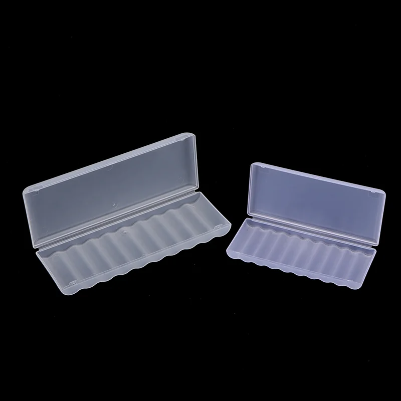 【AuHn】10 Slot  Transparent Plastic Battery Storage Box Hard Container Holder Case For AAA/AA Battery Organizer Accessories