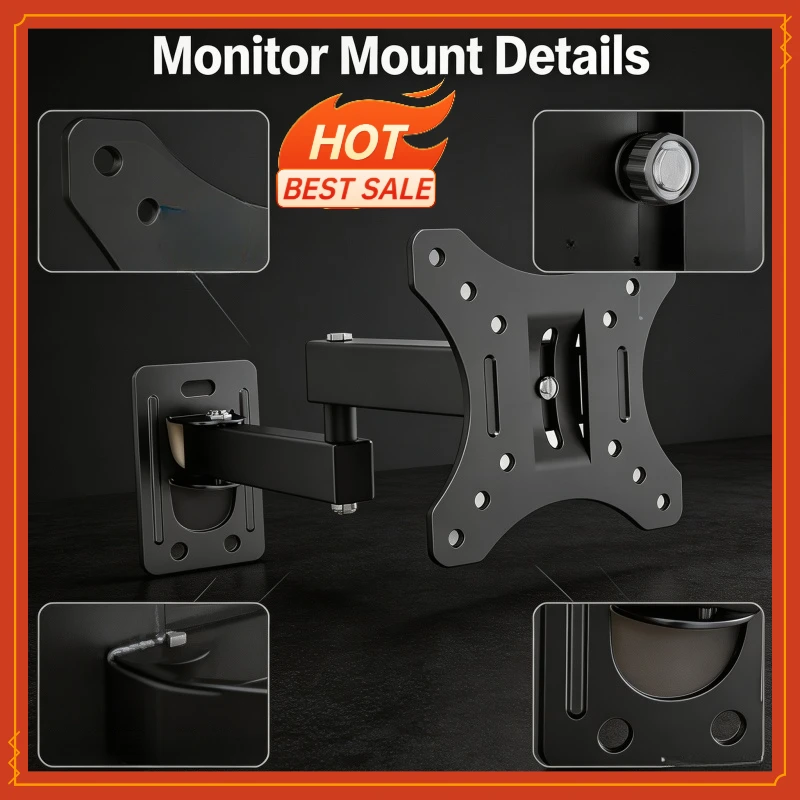 Adjustable TV Mounts Wall Mount Bracket Supports 10