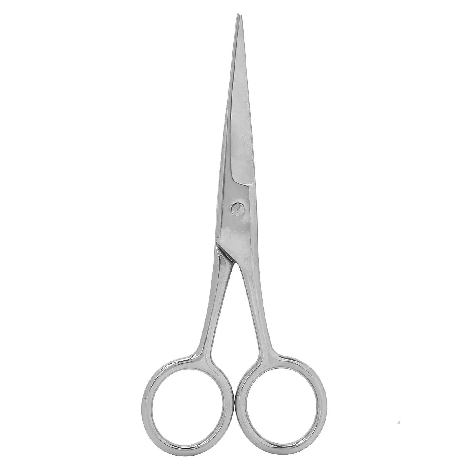 Rounded Facial Hair & Nose Hair Scissors - Grooming Tools for Beard Trimming at for home or for salon