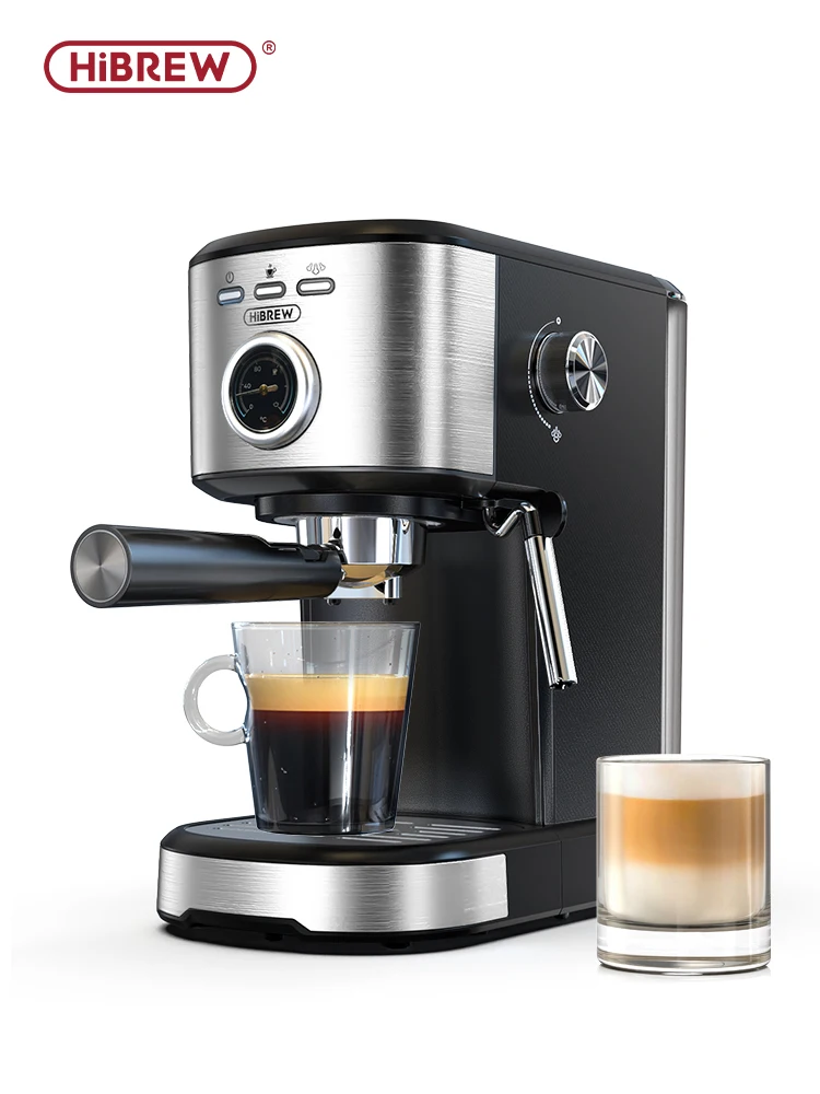 HiBREW Espressomaschine Cafetera Halbautomatische Kaffeemaschine 15Bar Visual Temperatura H5A - AliExpress 6