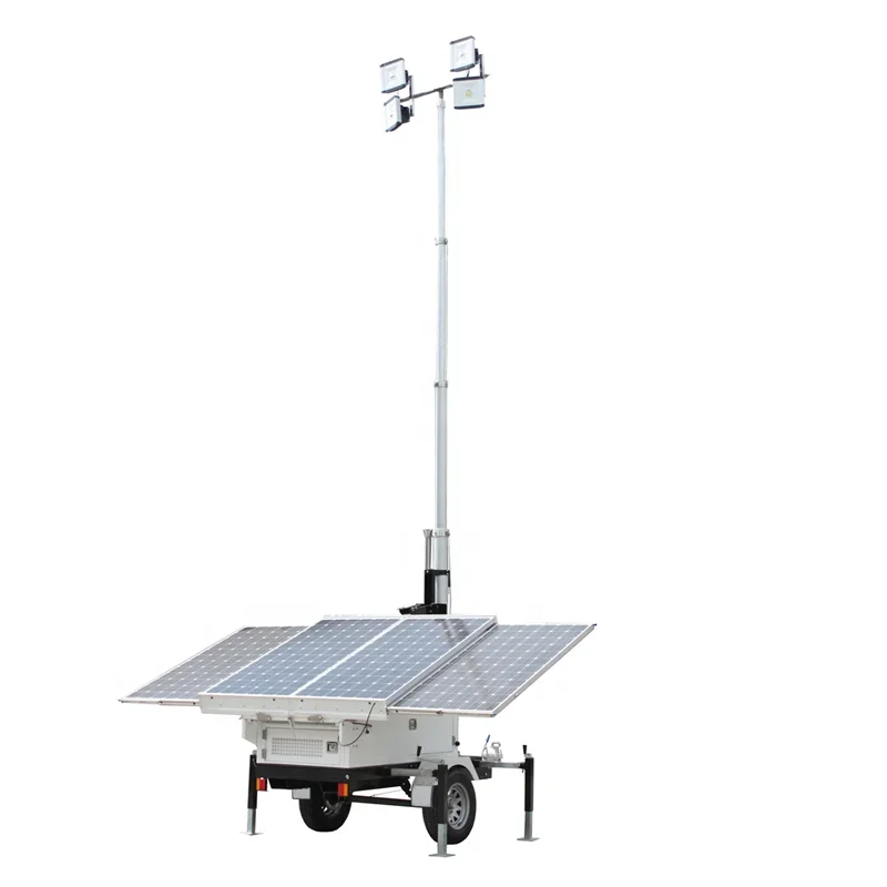 IP67 Portable Solar Light Tower with Illumination LED