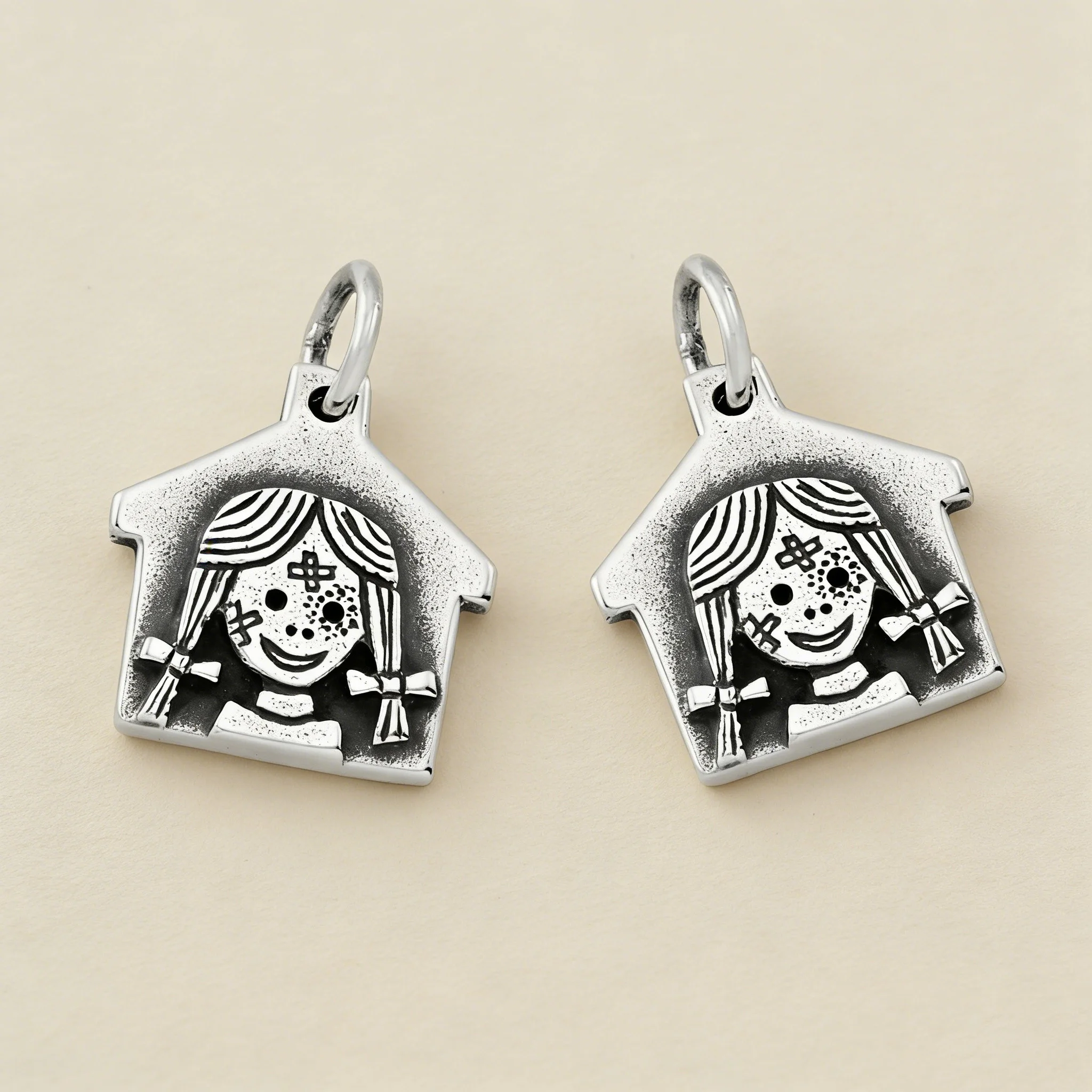 S925 Sterling Silver Rough House Cabin Charm，Romantic and Cute Gift for Girls,Valentine's Day gift,Mother's Day gift.