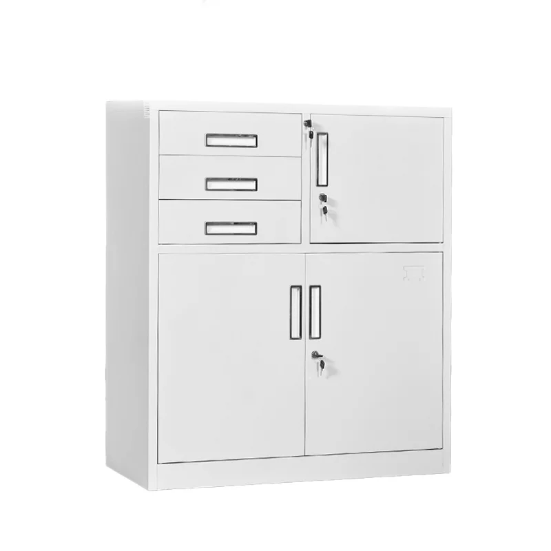 

Modern Metal Lockers 3 Drawers Home Office Hotel Supermarket School Gym Durable Design - Customizable for Commercial Use