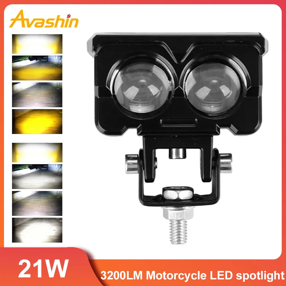 

Avashin Motorcycle LED spotlight Car Led Work Light Bar Driving Lamp Headlights Extra Light for Offroad 4x4 Fog Lights 9V 85V