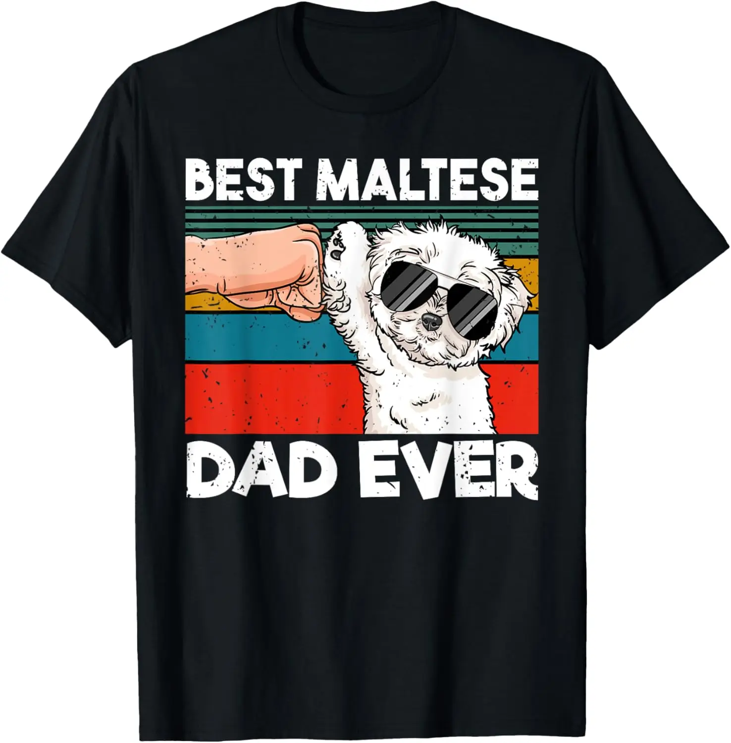 

Футболка Best Maltese Dad Ever Ghetto Fist Dog Lover