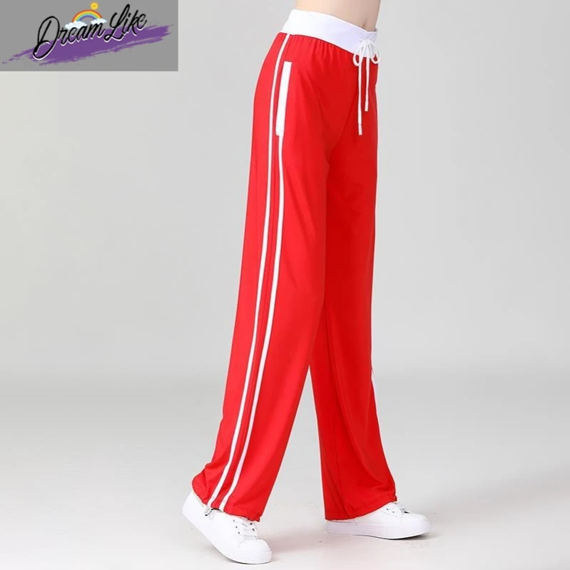   Sommerliches neues Square-Dance-Outfit, kurzärmelige Sport-Fitness-Hose, schnell trocknende Hose aus Baumwollmischung, Tanzkostüm für Damen, ethnische Kleidung