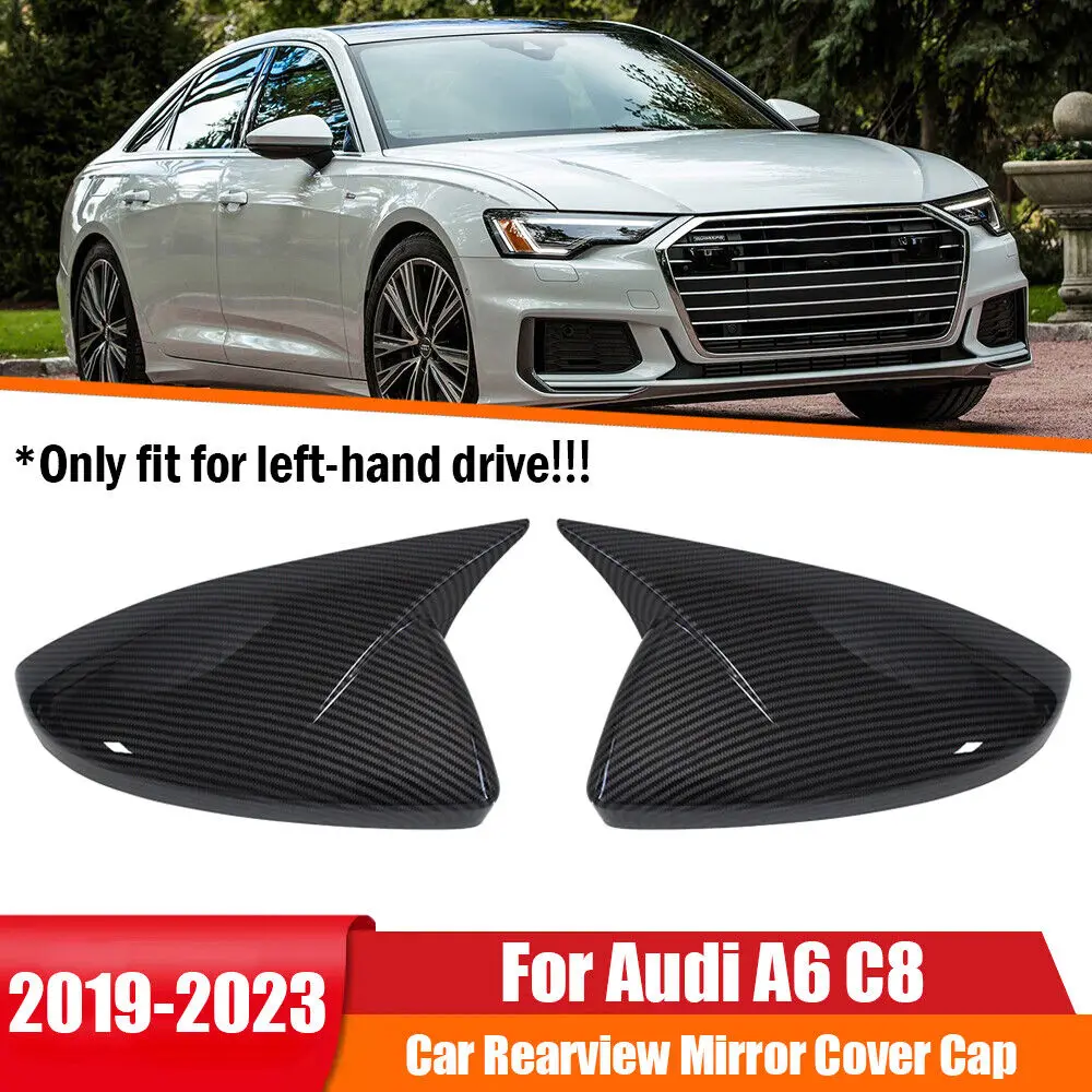 

For LHD Audi A6 C8 2019-2023 Rearview Mirror Cover Body Kit Accessories