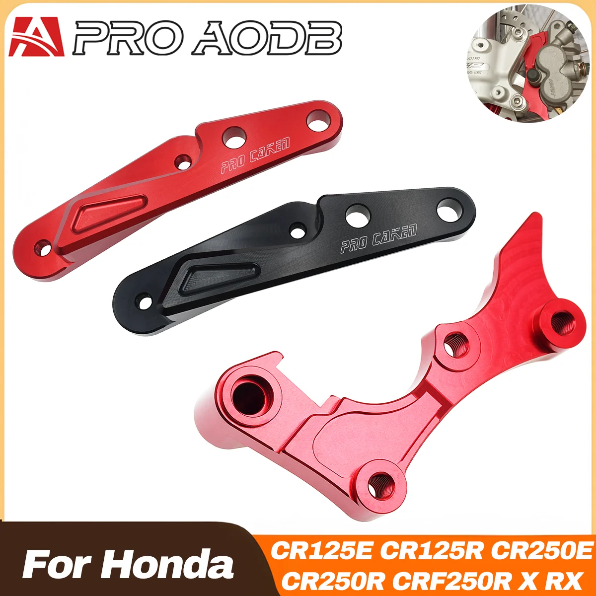 Motorcross 270 320mm Brake Caliper Adaptor Bracket For Honda CR125 250E CR125 250R CRF250 450R 250 450X CRF250 450RX 2002-2023