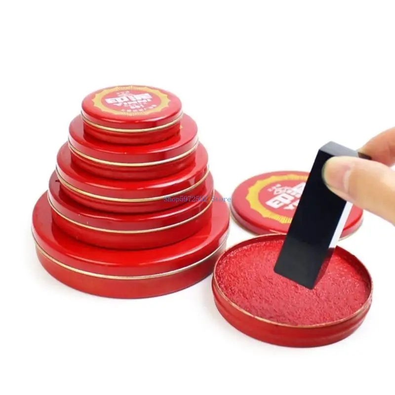 Y3NC Red Pad Stamp In Finger Pad Pad Stamp Finger Pad