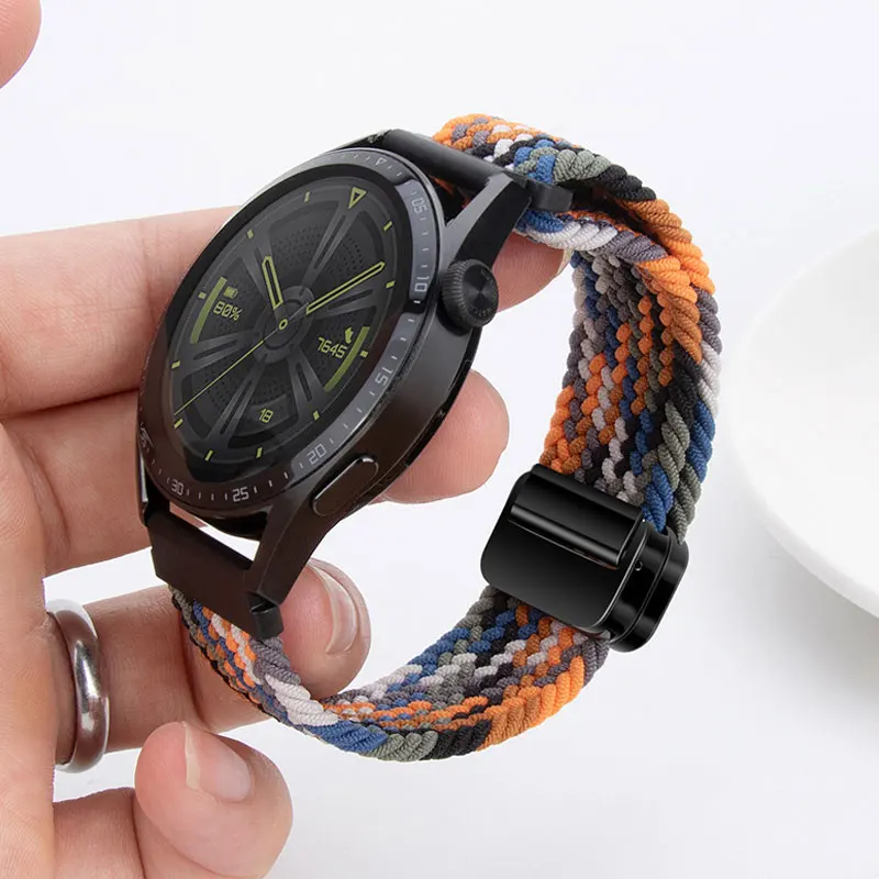Magnetische geflochtene Solo Loop für Amazfit T-Rex 3 Pro 48 mm Sport Nylon elastisches Armband für Amazfit T-Rex3 Pro 44 mm 48 mm Band – Detail 7