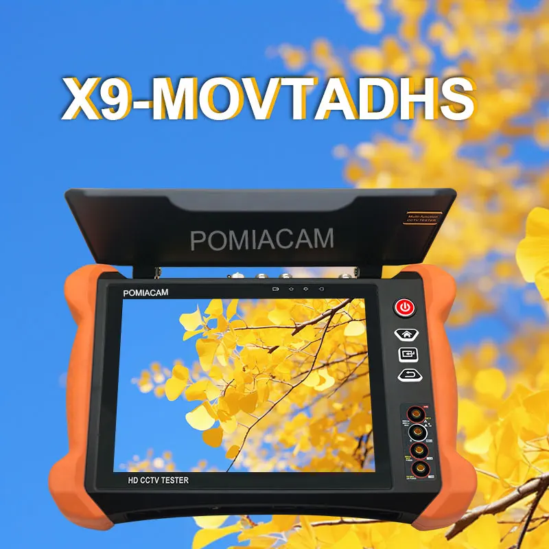 X9MOVTADHS 8K IP H.265 Tester Monitor 4K 8MP camera Full-featured professional test tool TDR,Cable tracer,Digital Multimeter