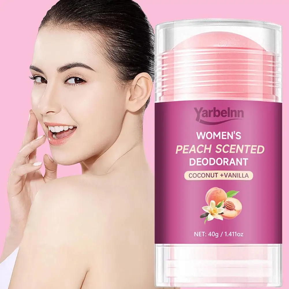 Body Odor Remover Antiperspirant Stick Peach Deodorant Underarm Removal For Women Man Odor Control Stay Fresh Fade Body Odor