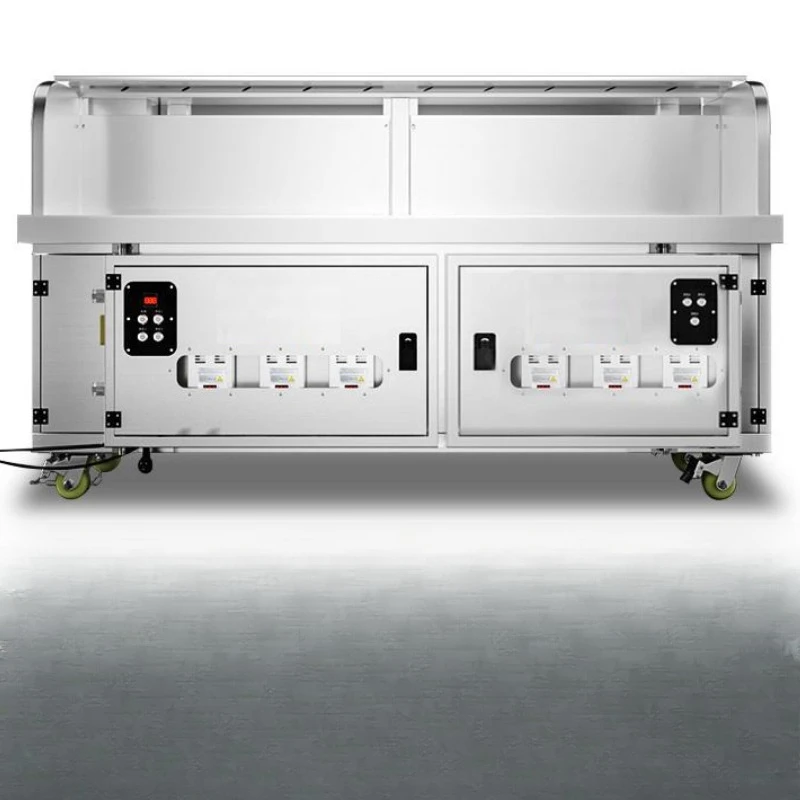 

Hydro-electric composite smokeless barbecue truck, commercial barbecue grill, night market stall, mobile fume purifier