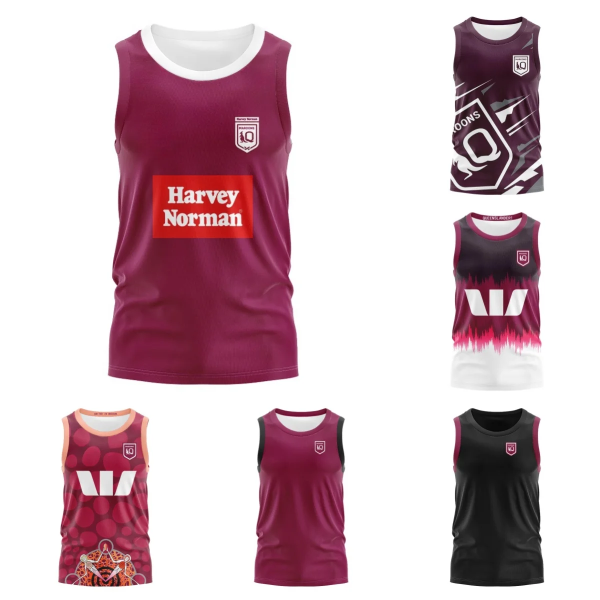 VEST Queensland Maroons State Of Origin 2024 Training Tee