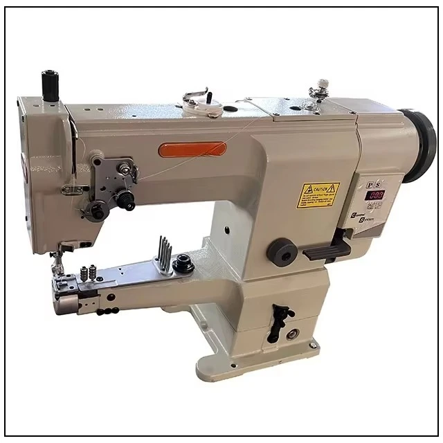 Single Needle Cylinder Composite Feeding Column Bed Leather Duffel Bag Heavy Material Sewing Machine