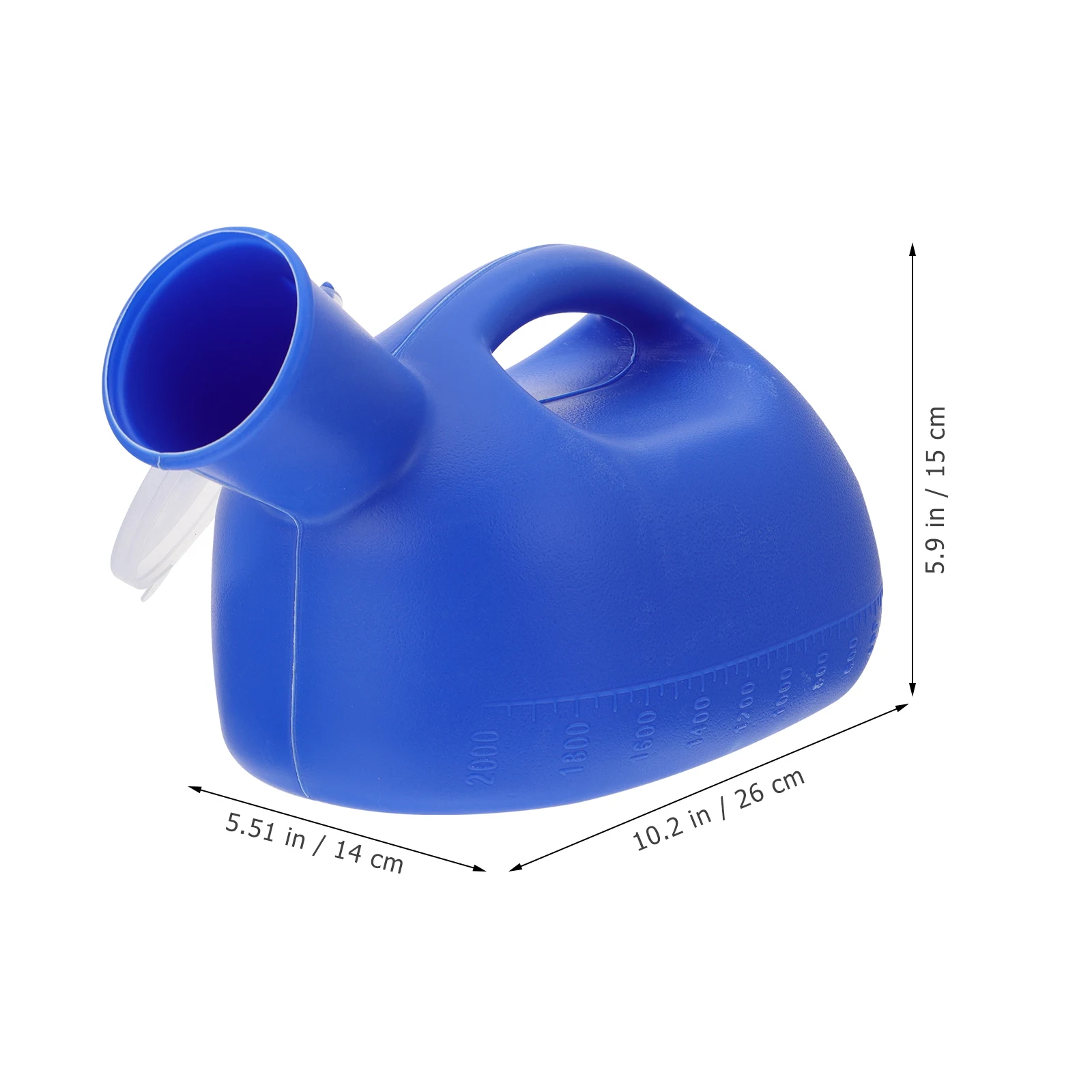 

2Pcs Adult Large Capacity Portable Urine Pot Chamber Pot with Lid for Home Bathroom Men Women Elderly Patient