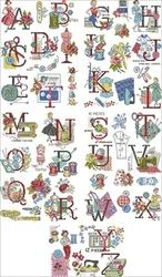 Paris Alphabet Embroidery Needlework Sets for Women, Counted Cross Stitch Kits, 11CT, 14CT, 18CT, DIY, Manual