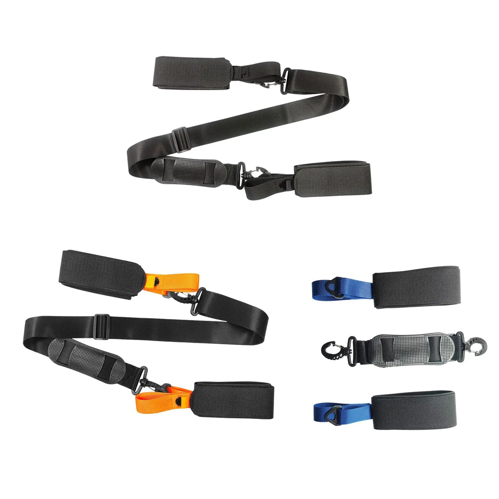 Ski Carry Strap Belt Cushioned Equipments Tool for Snowboard Adults Families