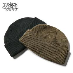 Bronson USAF Type A-4 Watch Cap WWII Ground Crew Woolen Knitted Hat Unisex Beanies
