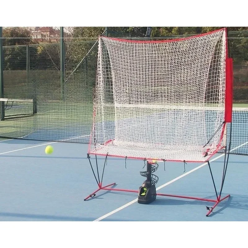 with Net Catcher Multi-ball Training Assist Portable Tennis Tossing Machine Tennis Tossing Machine Self-help Single Practice